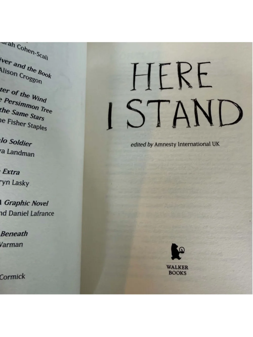 Here I Stand: Stories That Speak For Freedom Book - Yellow/Black